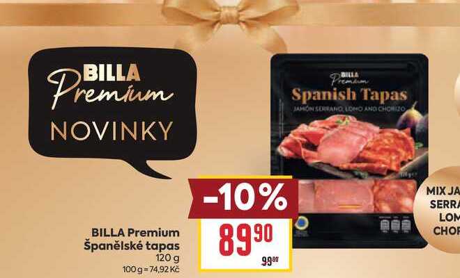 BILLA Premium Španělské tapas 120 g