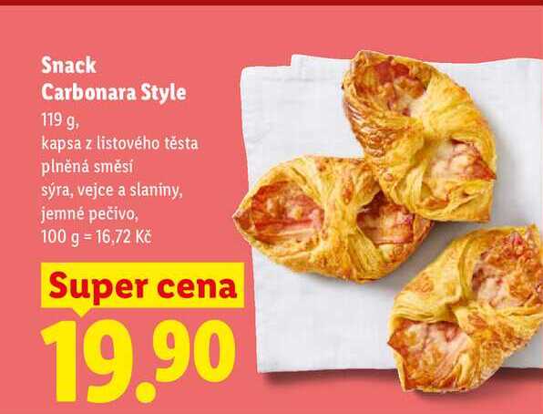 Snack Carbonara Style, 119 g
