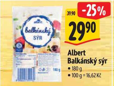 Albert Balkánský sýr, 180 g