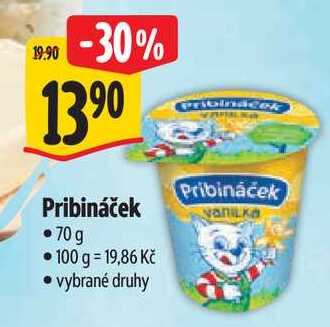 Pribináček, 70 g
