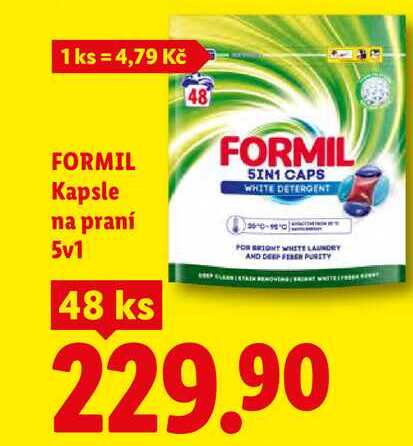 FORMIL Kapsle na praní 5v1, 48 ks