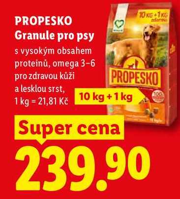 PROPESKO Granule pro psy,10 kg +1kg