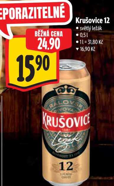   Krušovice 12 0,5 l