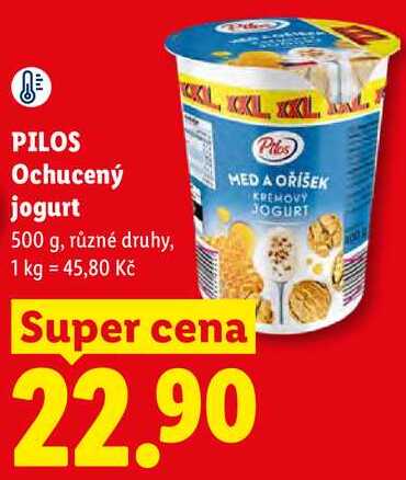 PILOS Ochucený jogurt, 500 g, různé druhy