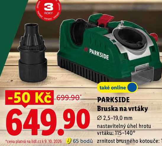 PARKSIDE Bruska na vrtáky