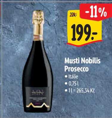Musti Nobilis Prosecco, 0,75 l