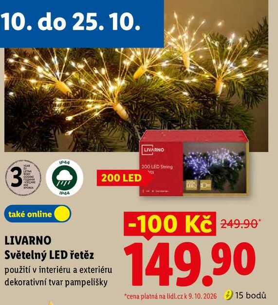 LIVARNO Světelný LED řetěz