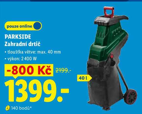 PARKSIDE Zahradní drtič