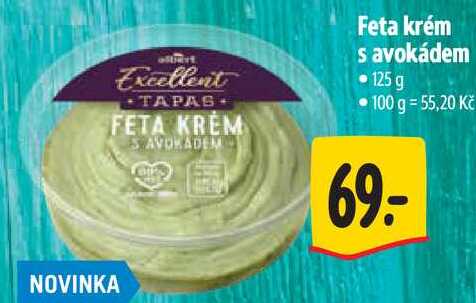 Feta krém s avokádem, 125 g
