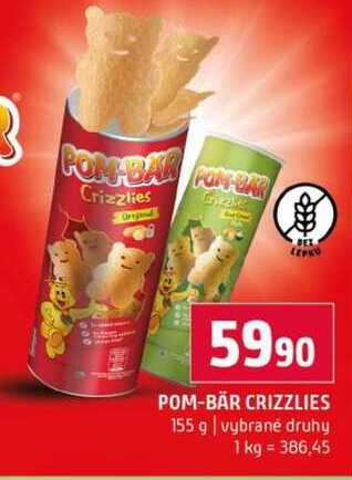 POM-BÄR CRIZZLIES 155 g vybrané druhy