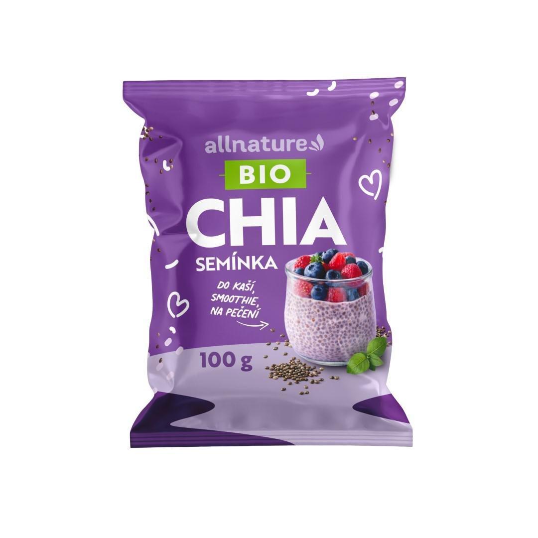 Allnature BIO Chia semínka, 100 g