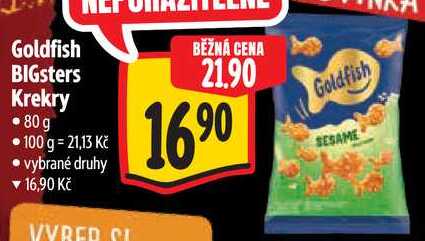Goldfish BIGsters Krekry, 80 g