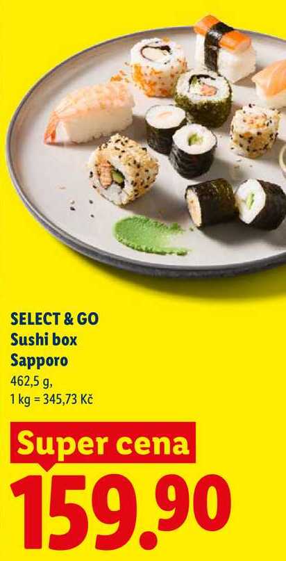SELECT & GO Sushi box Sapporo, 1 kg
