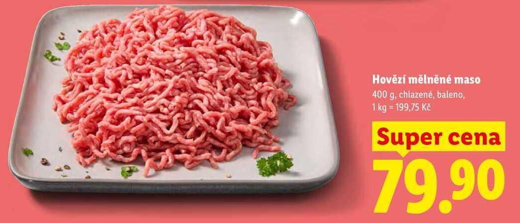 Hovězí mělněné maso, 400 g, chlazené