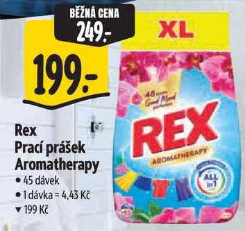 Rex Prací prášek Aromatherapy, 45 dávek