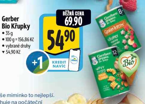 Gerber Bio Křupky, 35 g