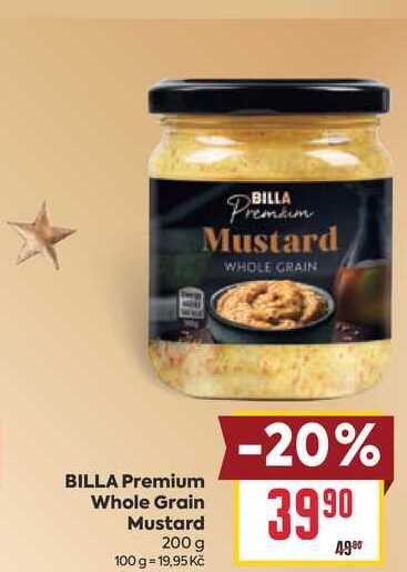 BILLA Premium Whole Grain Mustard 200 g 