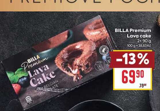 BILLA Premium Lava cake 2x 90 g