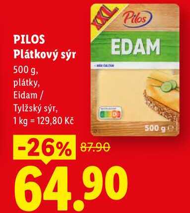 PILOS Plátkový sýr, 500 g