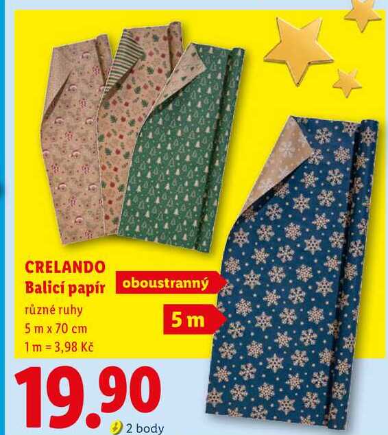 CRELANDO Balicí papír