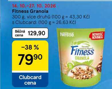Fitness Granola, 300 g, více druhů