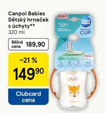 Canpol Babies Dětský hrneček s úchyty, 320 ml 