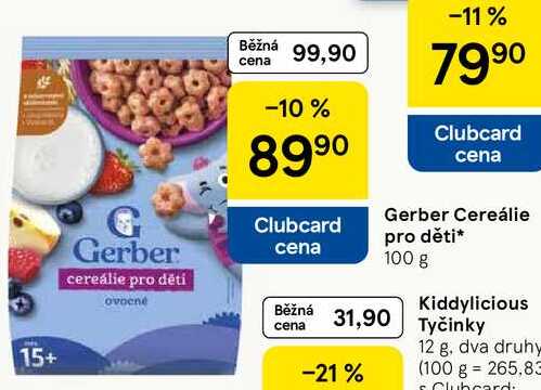 Gerber Cereálie pro děti, 100 g