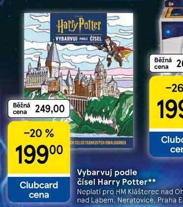 Vybarvuj podle čísel Harry Potter