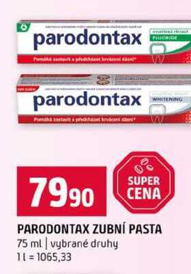 PARODONTAX ZUBNÍ PASTA 75 ml vybrané druhy