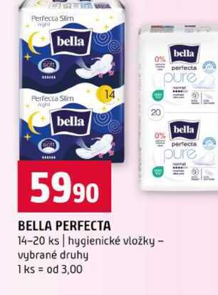 BELLA PERFECTA 14-20 ks hygienické vložky vybrané druhy 