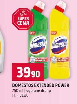 DOMESTOS EXTENDED POWER 750 ml vybrané druhy