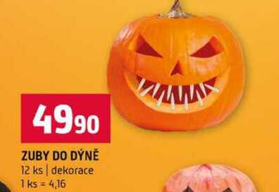 ZUBY DO DÝNĚ 12 ks dekorace