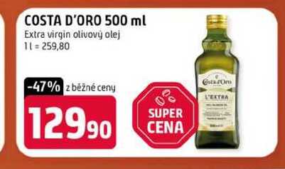 COSTA D'ORO 500 ml Extra virgin olivový olej