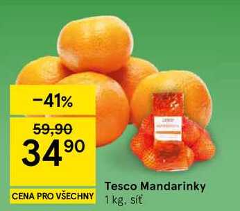 Tesco Mandarinky, 1 kg. síť 