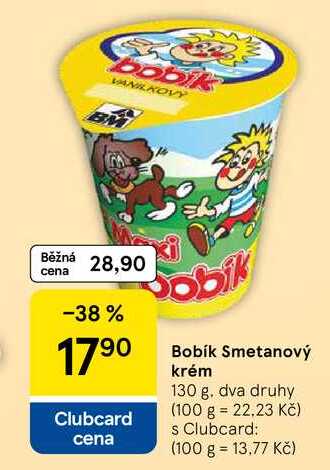 Bobík Smetanový krém, 130 g  