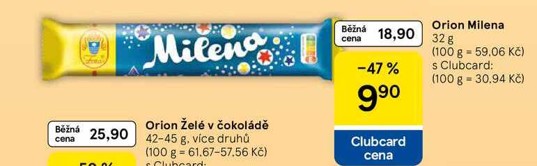 Milena Orion Želé v čokoládě, 42-45 g  
