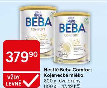 Nestlé Beba Comfort Kojenecké mléko, 800 g