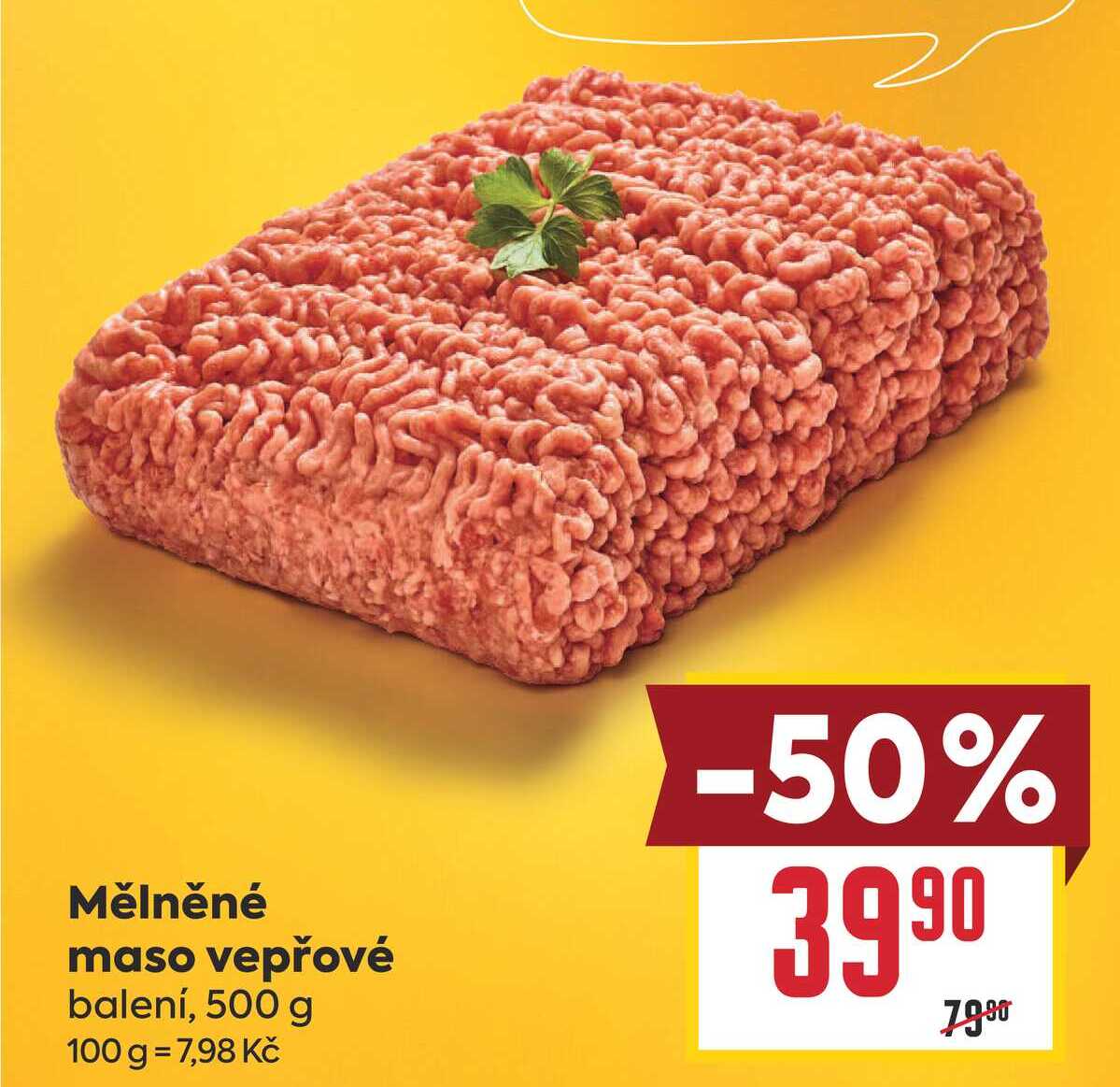 Mělněné maso vepřové balení, 500 g