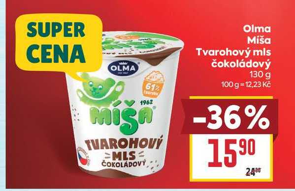 Olma Míša Tvarohový mls čokoládový 130 g