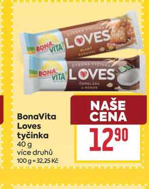 BonaVita Loves tyčinka 40 g
