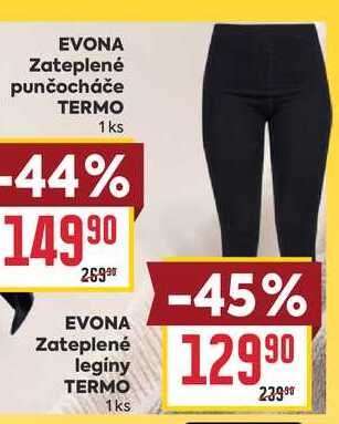EVONA Zateplené leginy TERMO 1ks