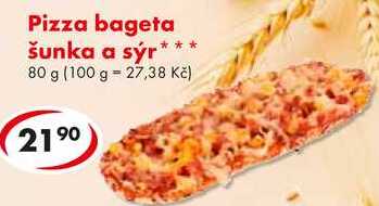 Pizza bageta šunka a sýr, 80 g