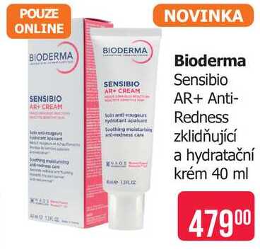 Bioderma Sensibio AR+ Anti-Redness zklidňující a hydratační krém 40 ml