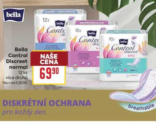 Bella Control Discreet normal 12 ks 