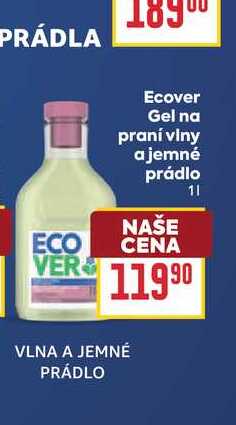 Ecover Gel na praní vlny a jemné prádlo 1l