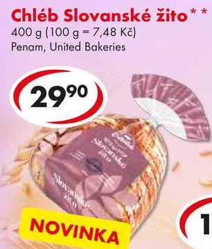 Chléb Slovanské žito, 400 g  