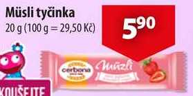 Müsli tyčinka, 20 g  