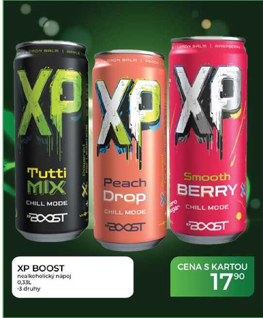 XP BOOST nealkoholický nápoj 0,33L