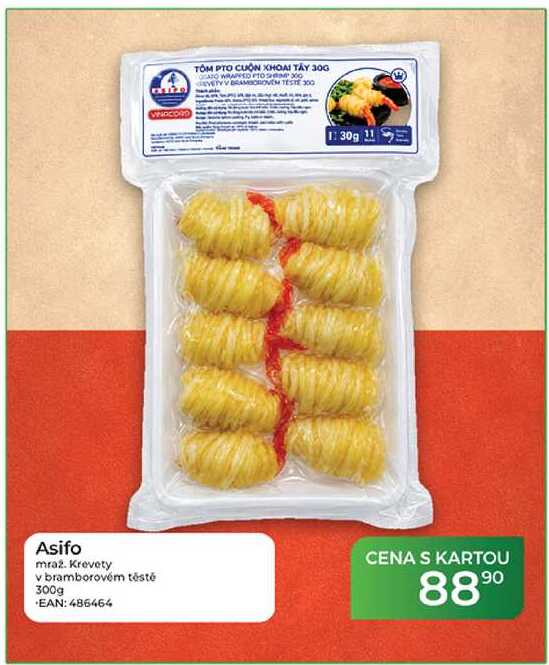 Asifo mraž. krevety v bramborovém těstě 300g