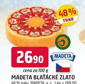 MADETA BLAŤÁCKÉ ZLATO 48% tuku 100g